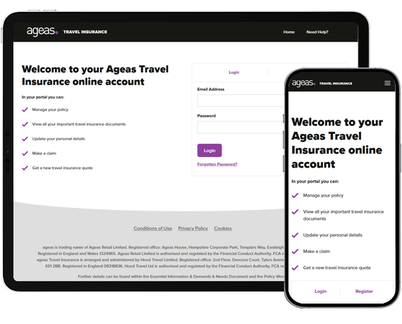 image of online account on desktop and mobile