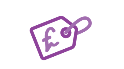 Icon of a purple price tag